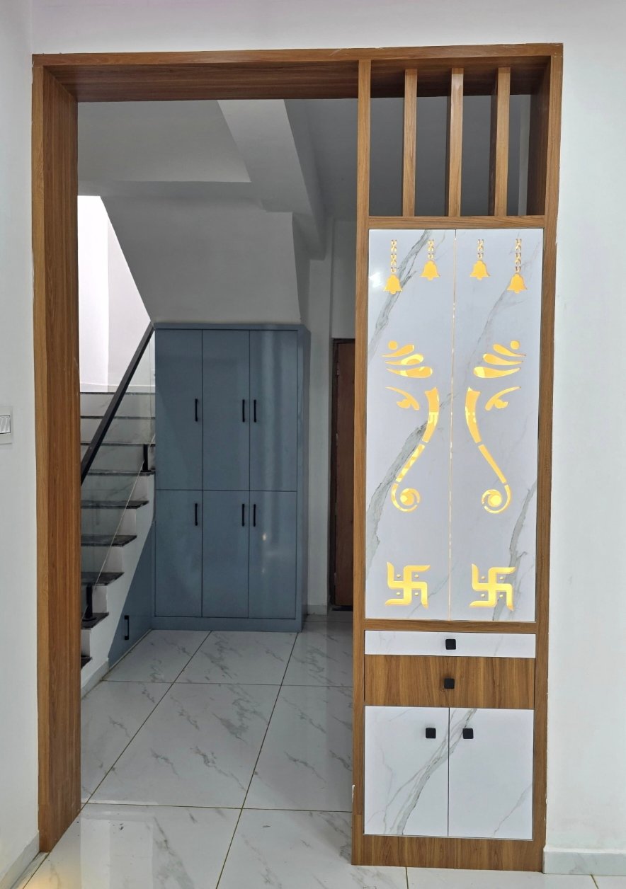 Living Room Puja Partition
